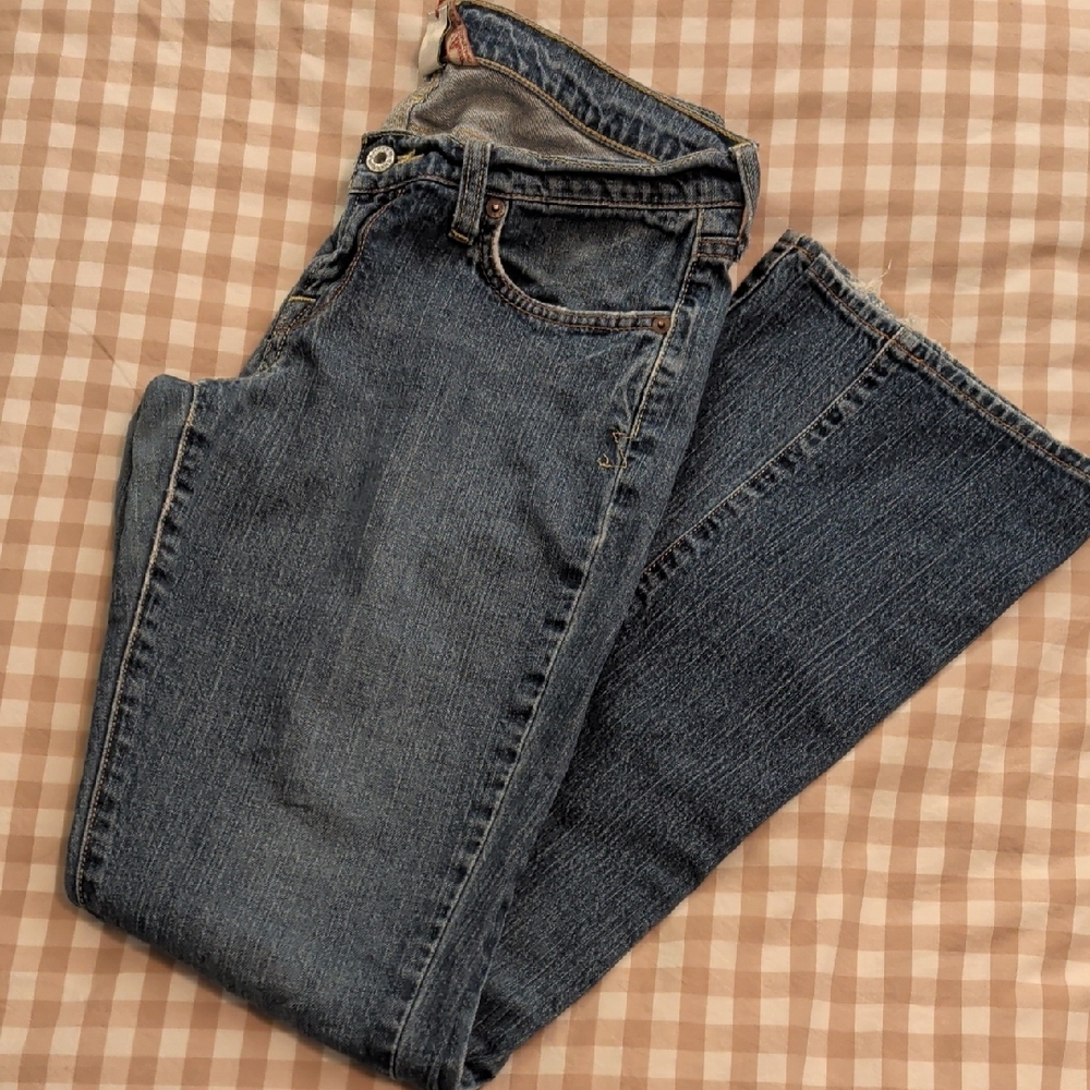 Vintage Lucky Brand Women's Straight Leg Jeans - Dark Blue